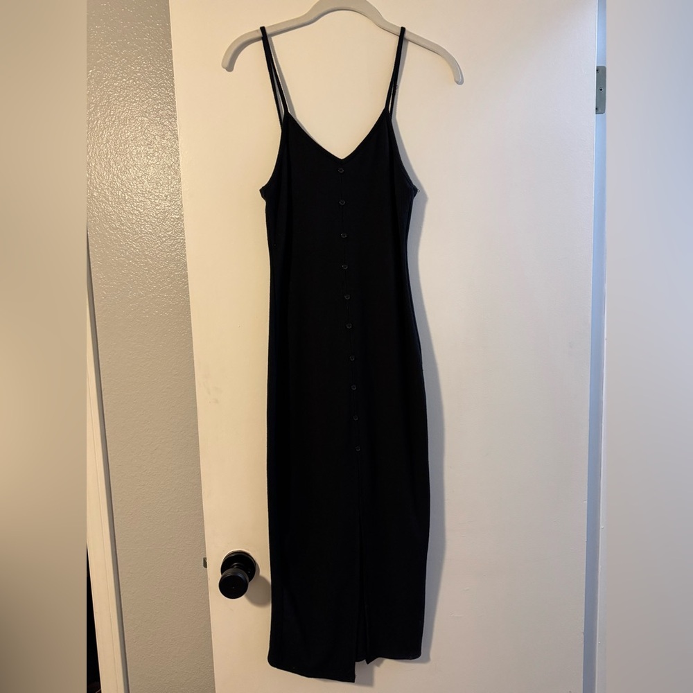 Talulah Ribbed Faux Button Midi Dress